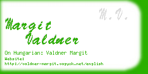 margit valdner business card